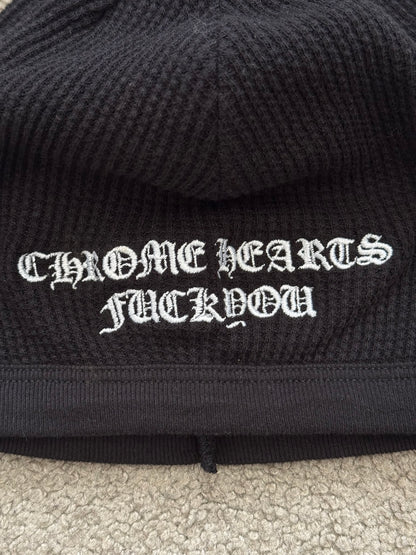 Chrome Hearts FUCK YOU Logo Thermal Beanie