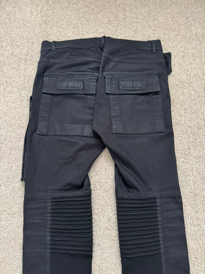 FW14 Rick Owens DRKSHDW Black Memphis Biker Denim Jeans