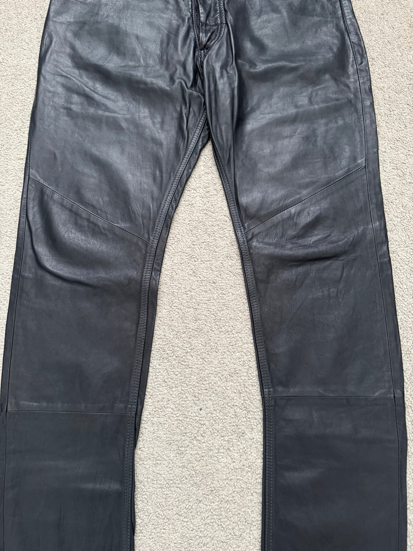 FW14 Maison Margiela Slim Lambskin Leather Jeans