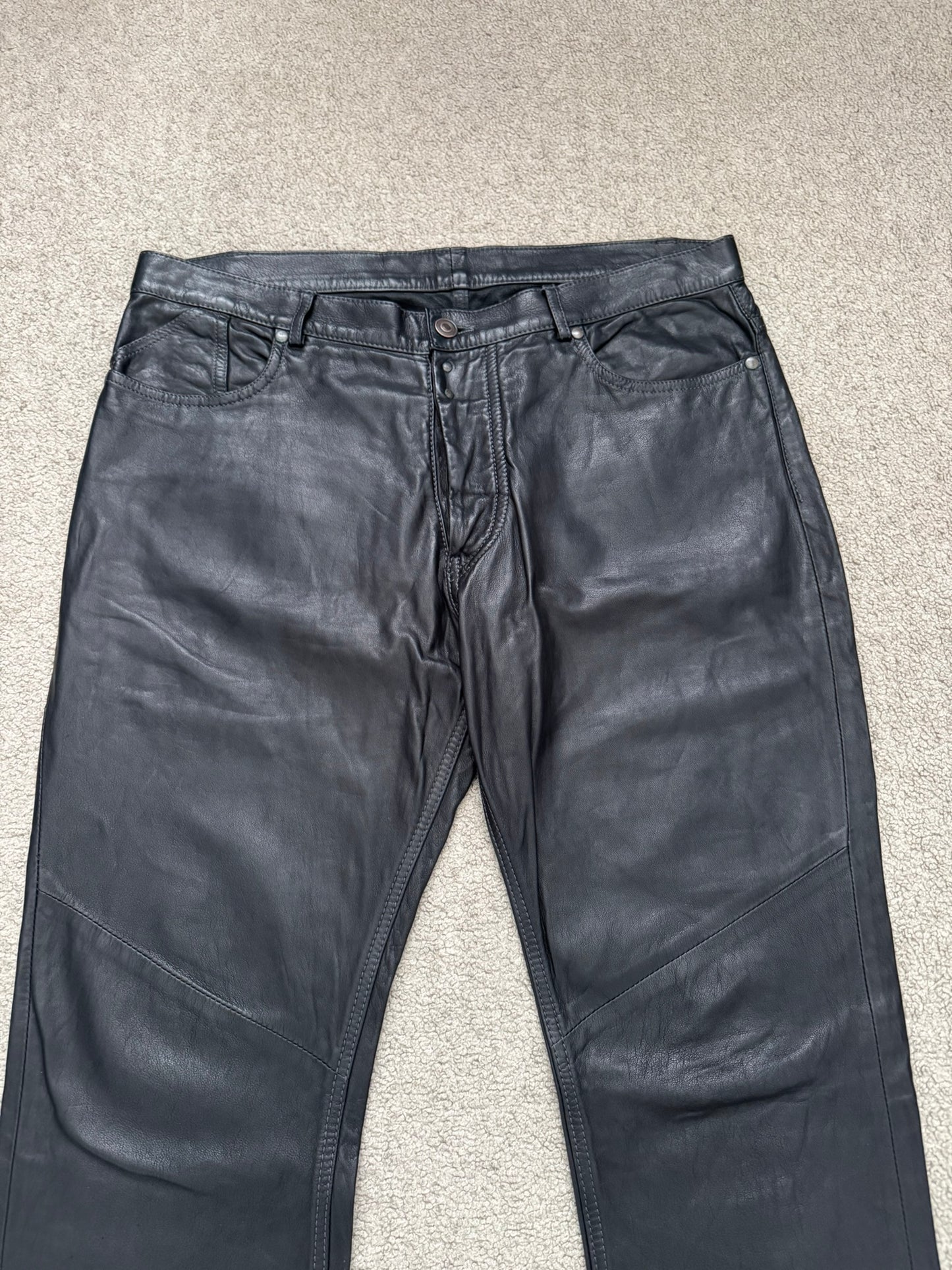 FW14 Maison Margiela Slim Lambskin Leather Jeans