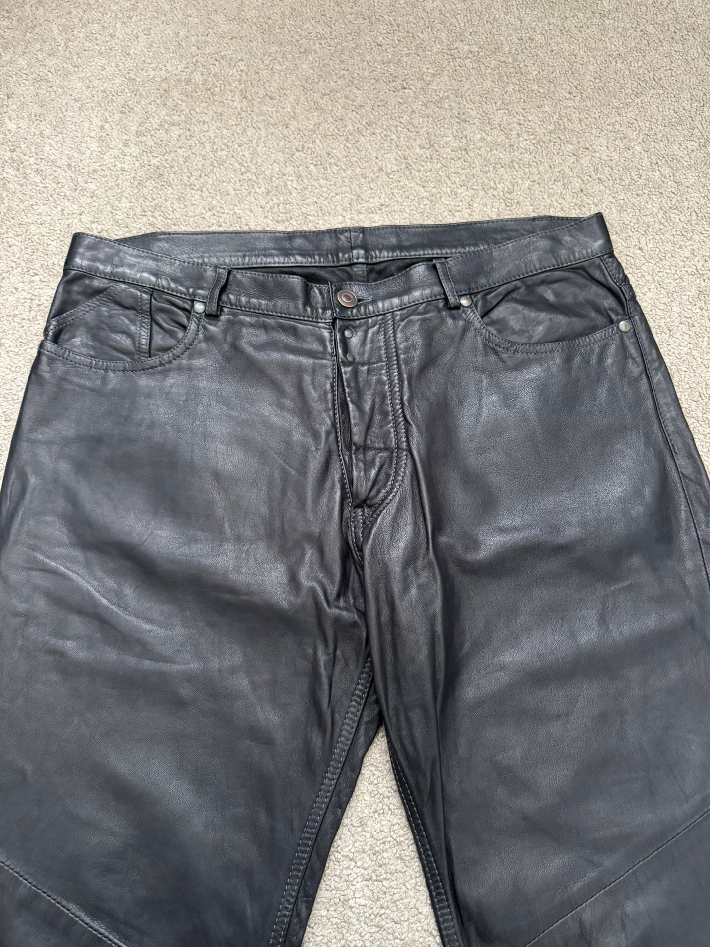 FW14 Maison Margiela Slim Lambskin Leather Jeans