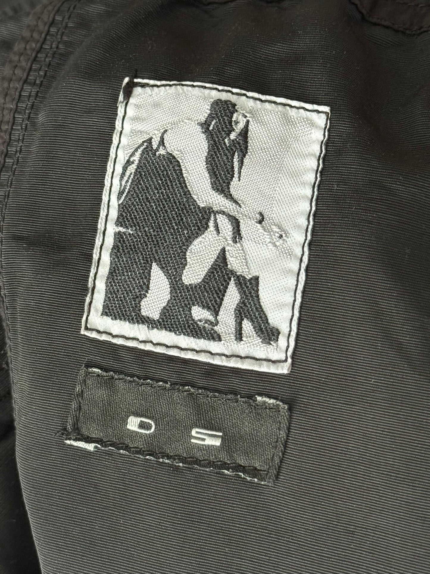 SS16 Rick Owens DRKSHDW Black Nylon Memphis Cargo Pods Shorts