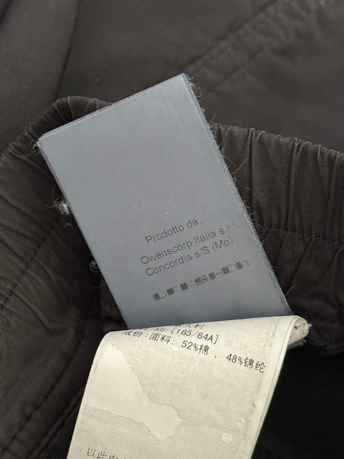 SS16 Rick Owens DRKSHDW Black Nylon Memphis Cargo Pods Shorts