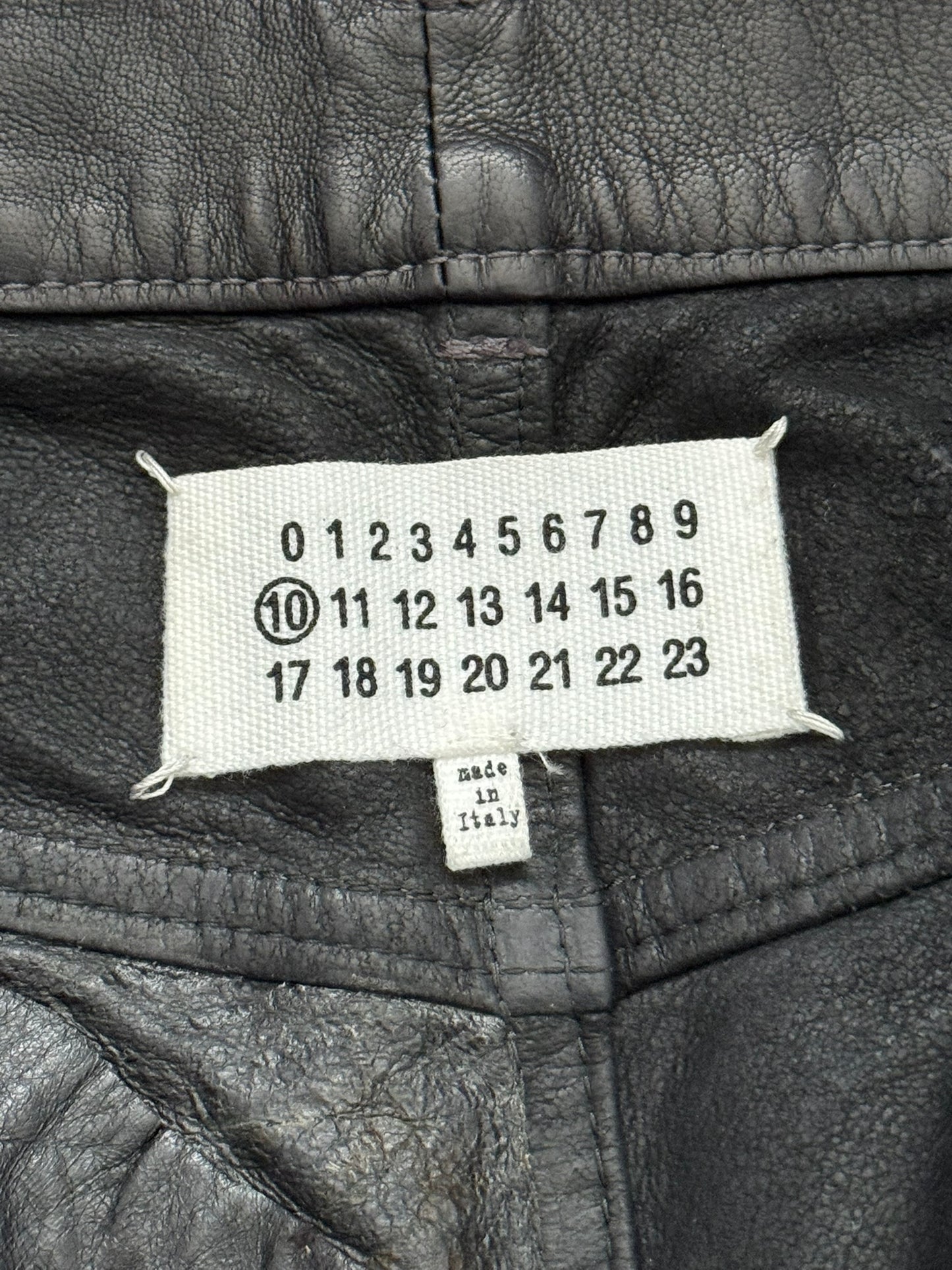 FW14 Maison Margiela Slim Lambskin Leather Jeans