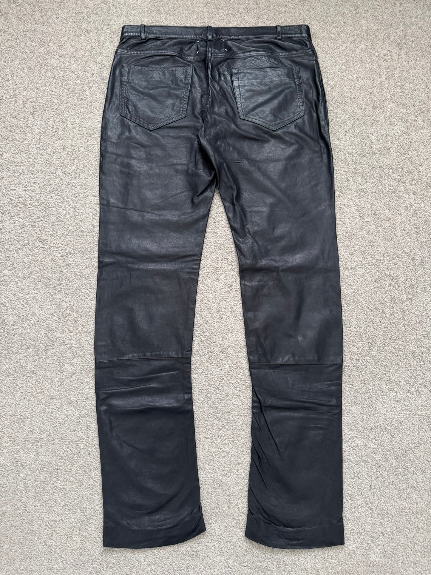 FW14 Maison Margiela Slim Lambskin Leather Jeans