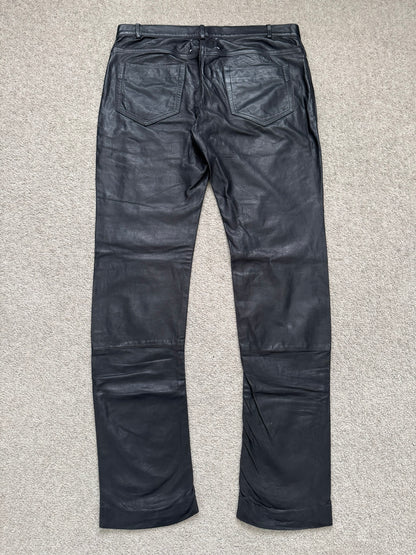 FW14 Maison Margiela Slim Lambskin Leather Jeans