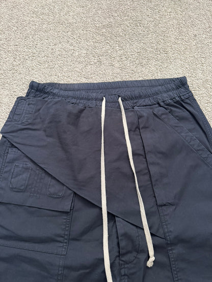 FW15 Rick Owens DRKSHDW Black Memphis Cargo Pods Shorts