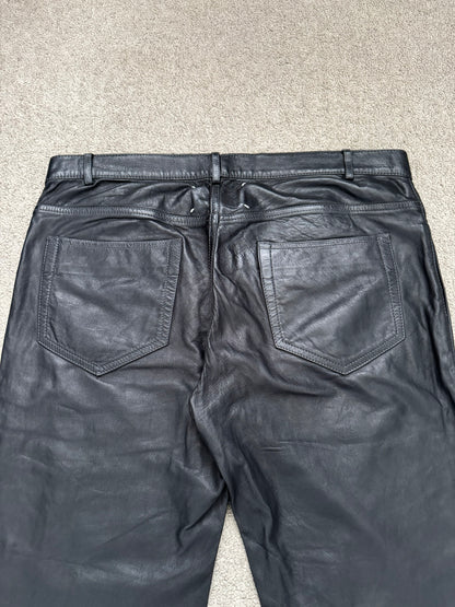 FW14 Maison Margiela Slim Lambskin Leather Jeans