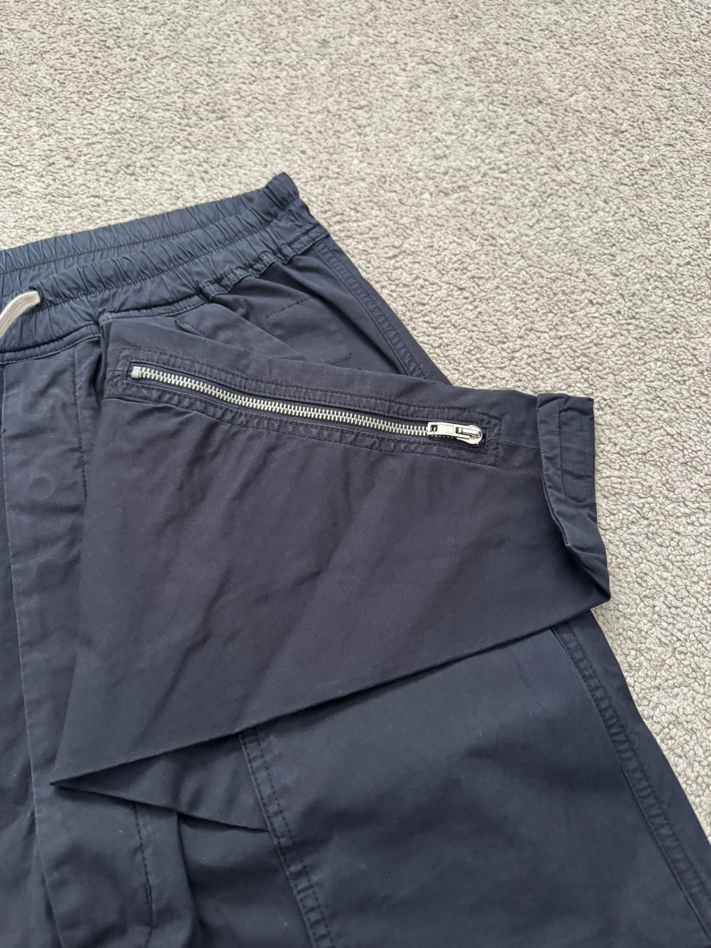 FW15 Rick Owens DRKSHDW Black Memphis Cargo Pods Shorts