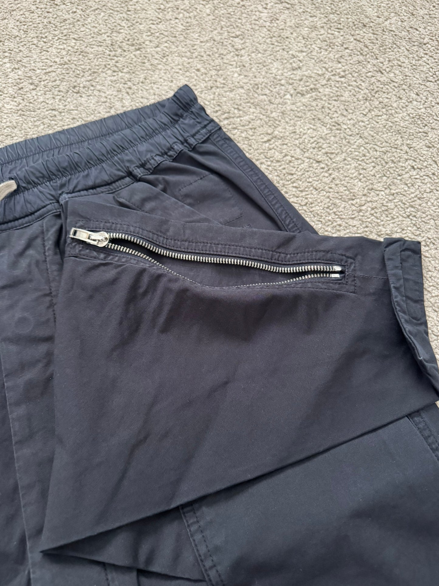 FW15 Rick Owens DRKSHDW Black Memphis Cargo Pods Shorts