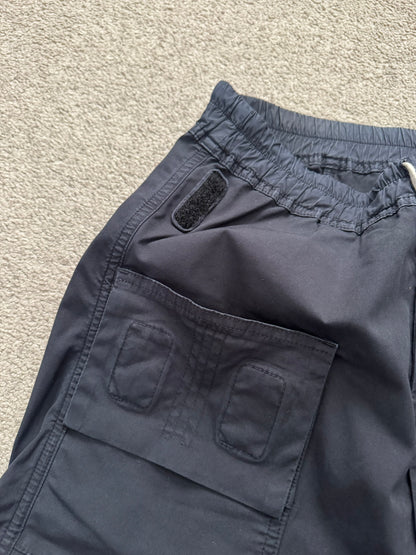FW15 Rick Owens DRKSHDW Black Memphis Cargo Pods Shorts