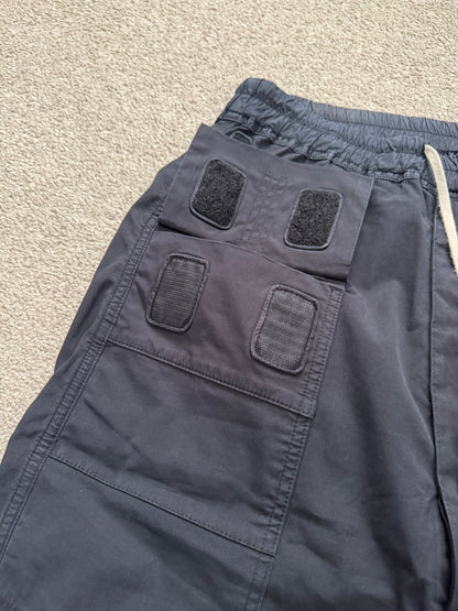 FW15 Rick Owens DRKSHDW Black Memphis Cargo Pods Shorts