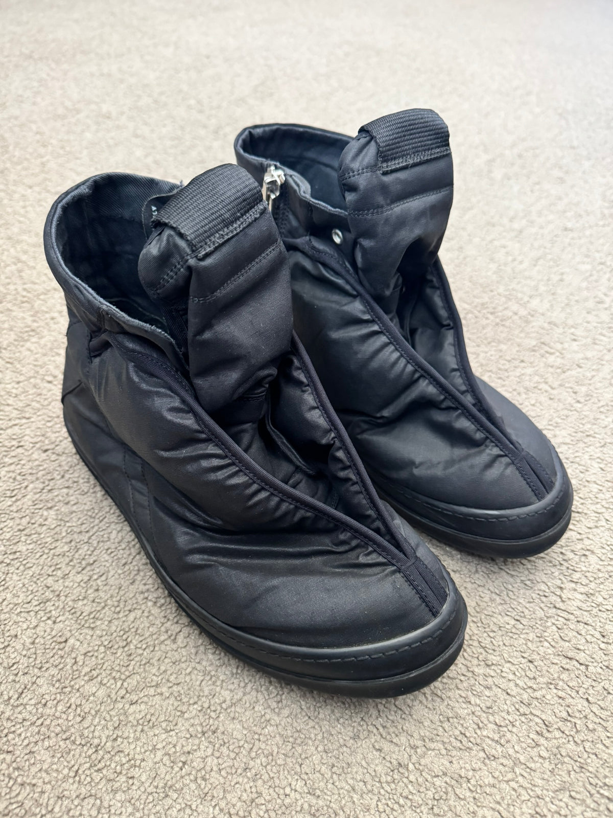 SS15 Rick Owens DRKSHDW "Faun" Black Hoof Dunks Sneakers