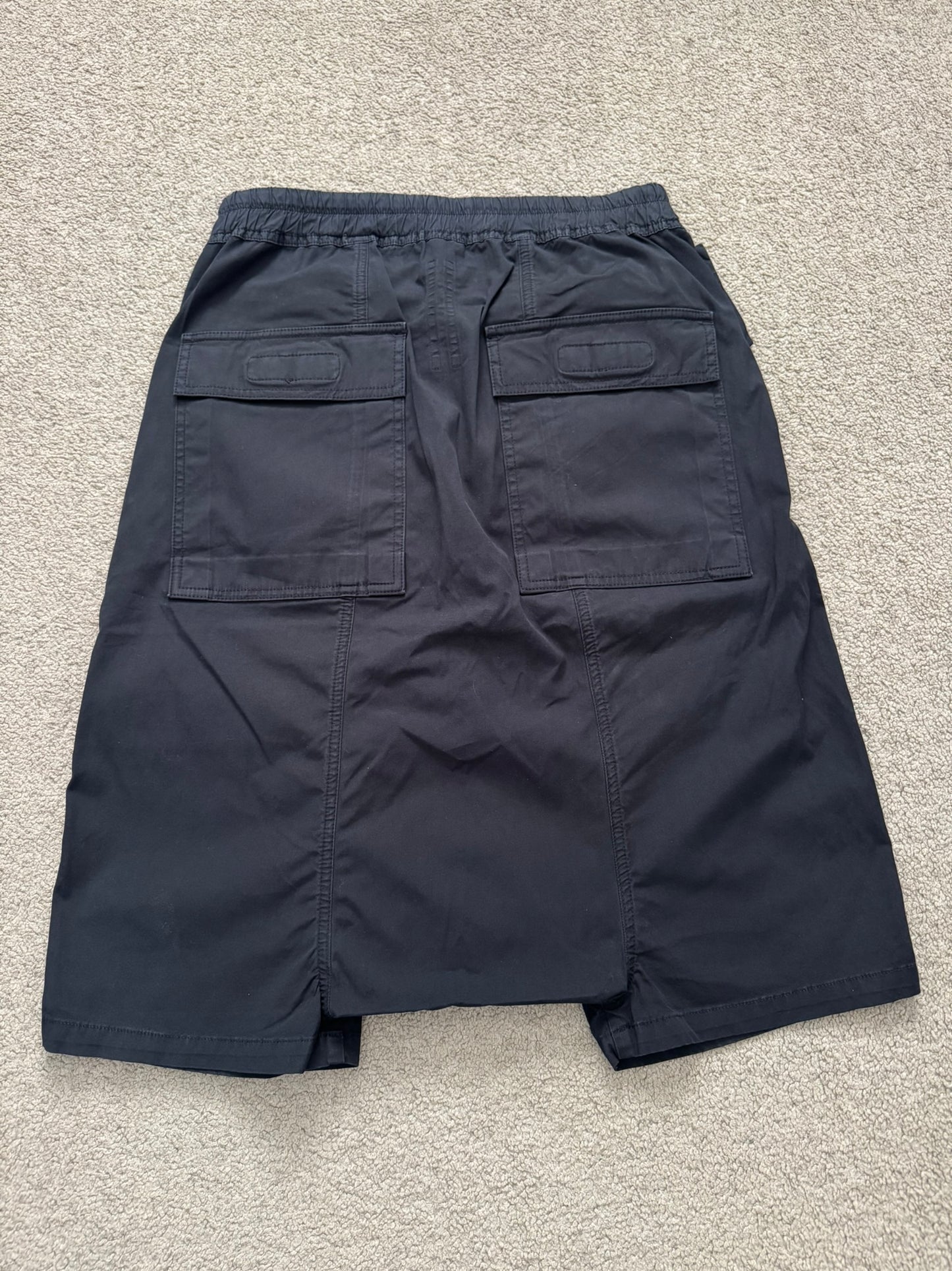 FW15 Rick Owens DRKSHDW Black Memphis Cargo Pods Shorts