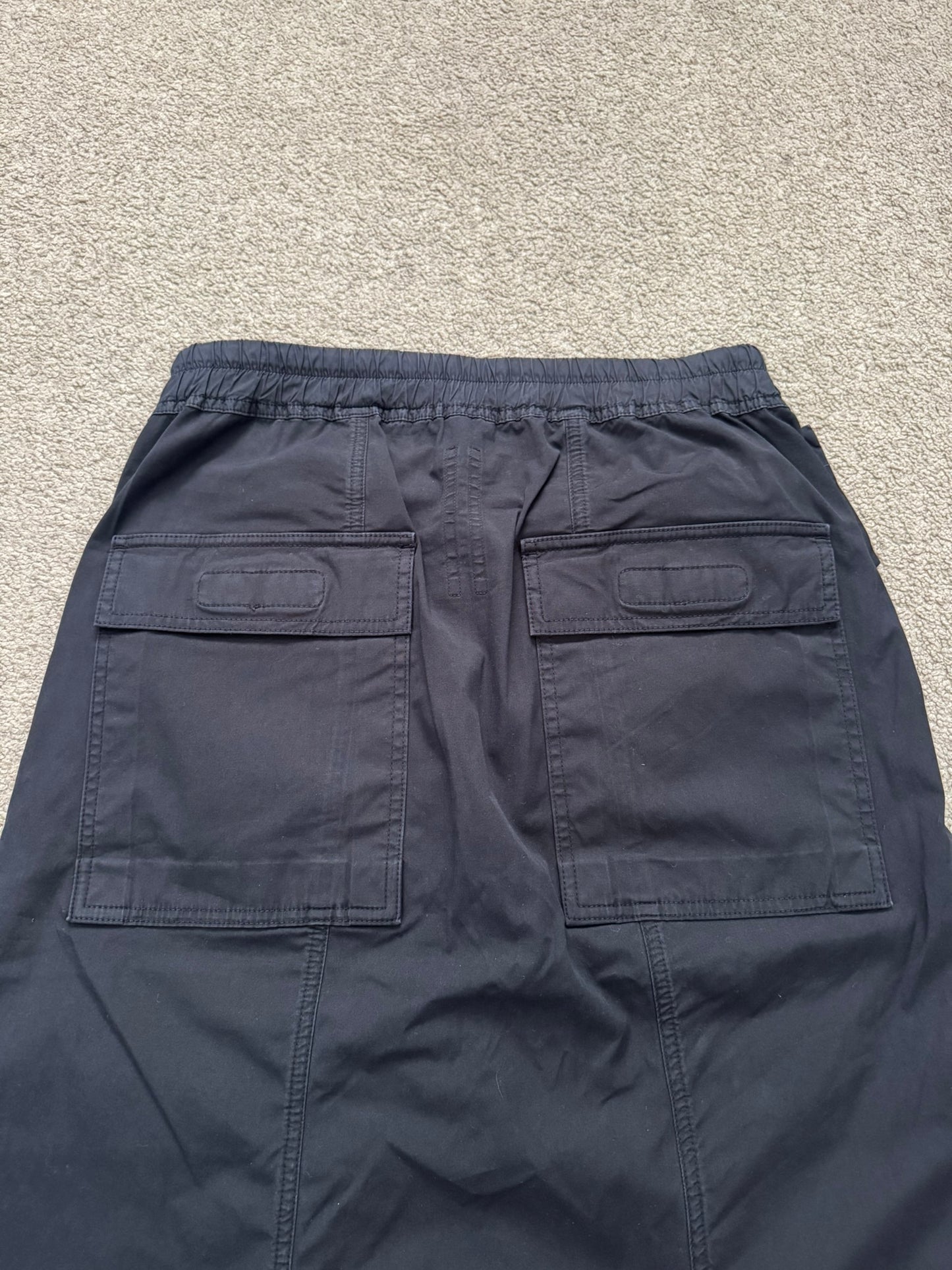 FW15 Rick Owens DRKSHDW Black Memphis Cargo Pods Shorts