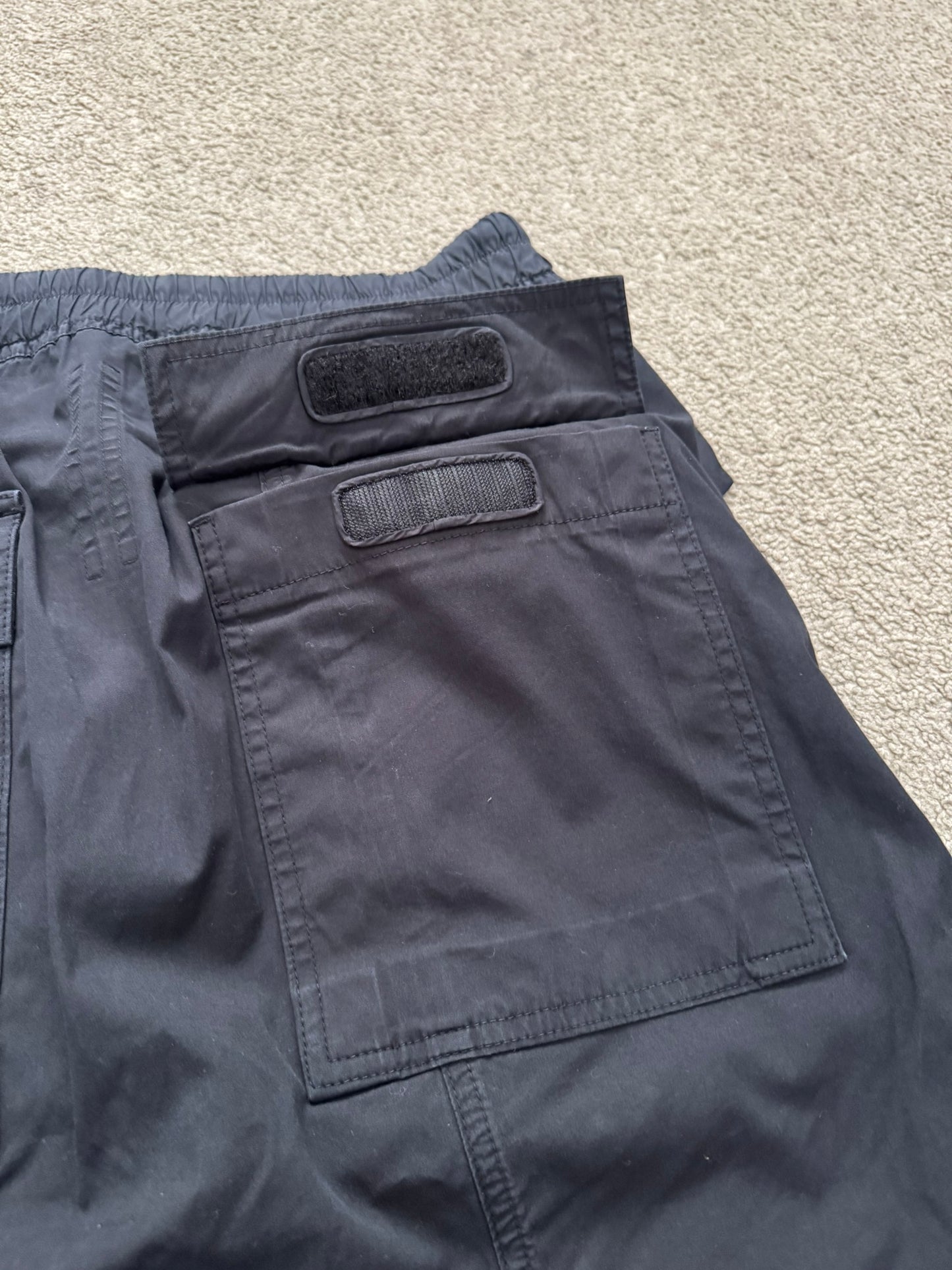 FW15 Rick Owens DRKSHDW Black Memphis Cargo Pods Shorts