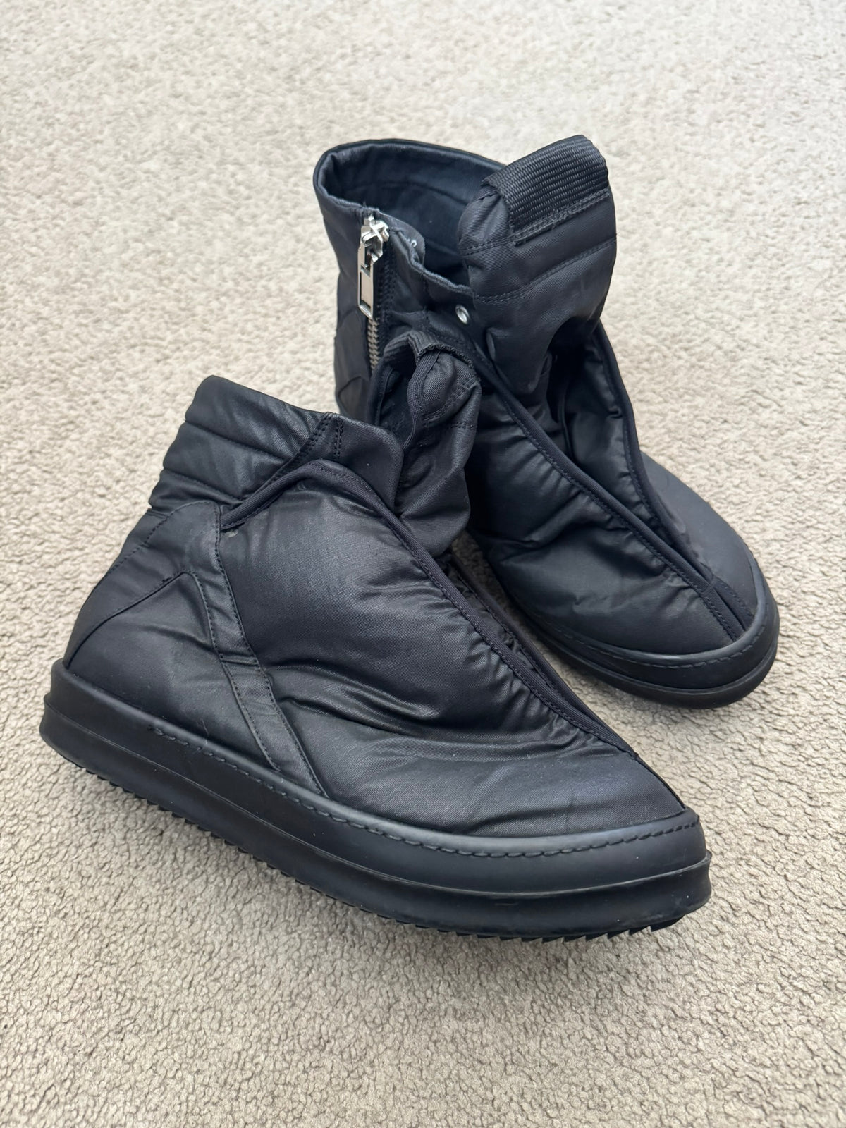 SS15 Rick Owens DRKSHDW "Faun" Black Hoof Dunks Sneakers