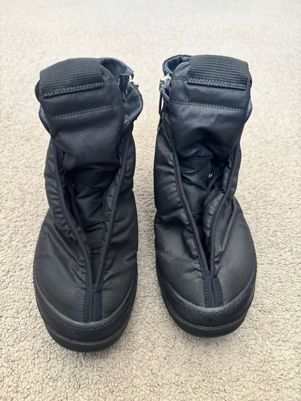 SS15 Rick Owens DRKSHDW "Faun" Black Hoof Dunks Sneakers