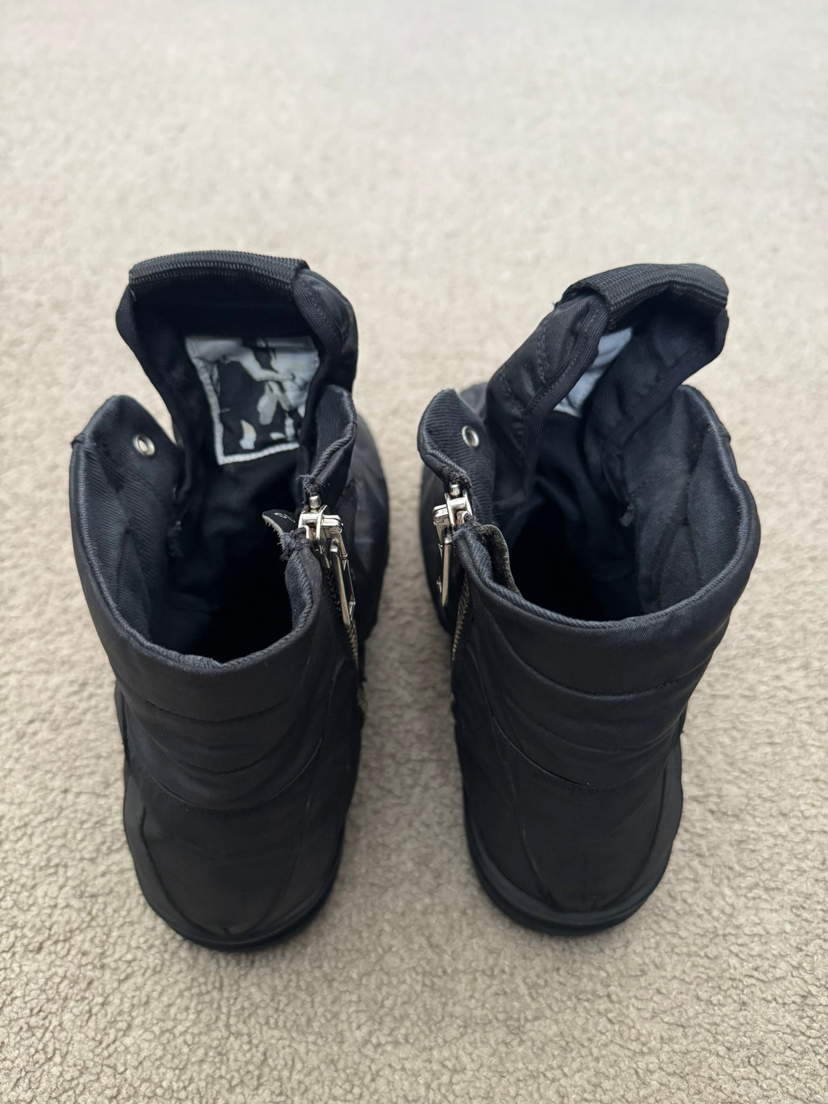 SS15 Rick Owens DRKSHDW "Faun" Black Hoof Dunks Sneakers