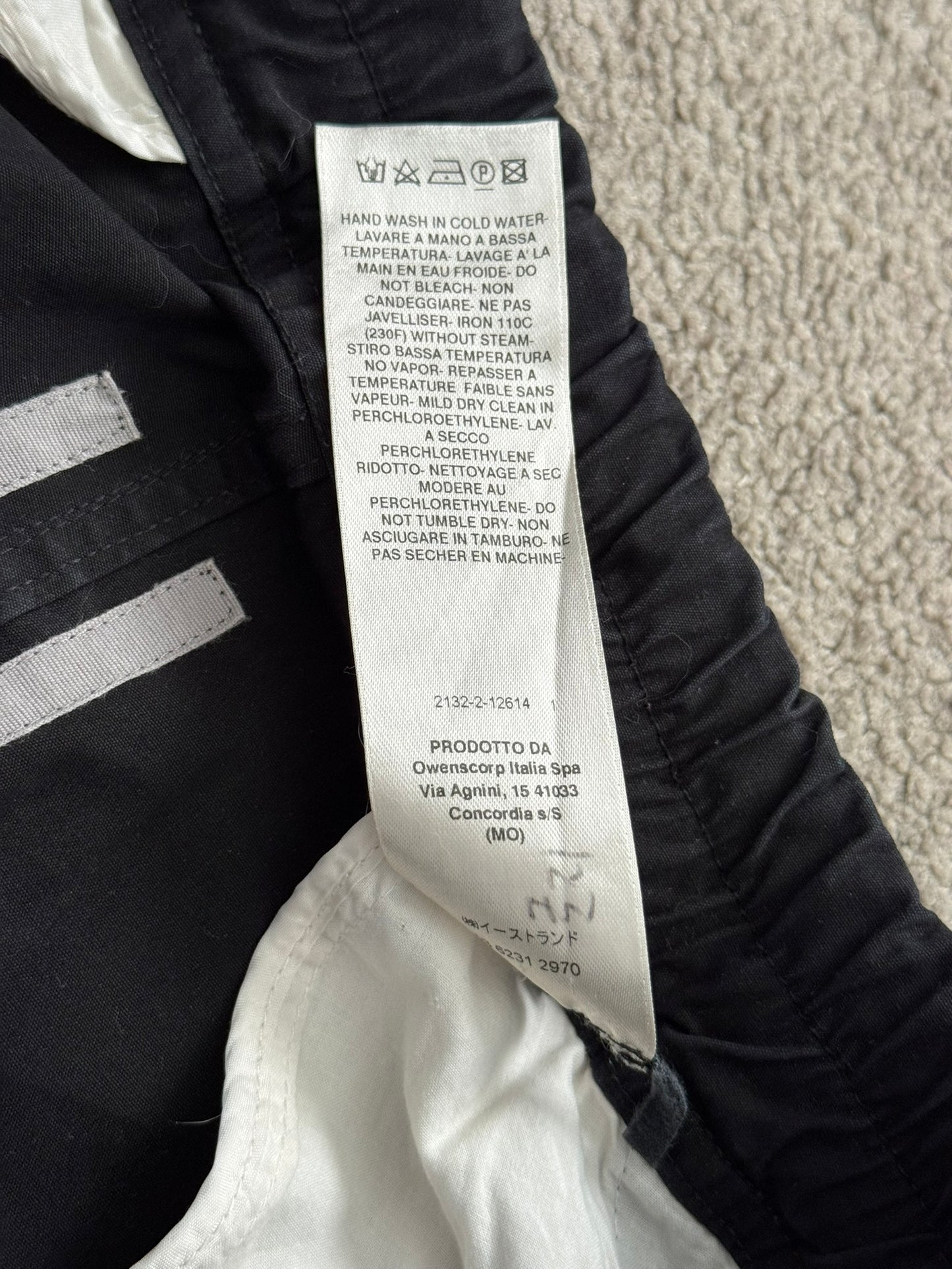 SS19 Rick Owens Mainline Geometric Basket Swinger Shorts