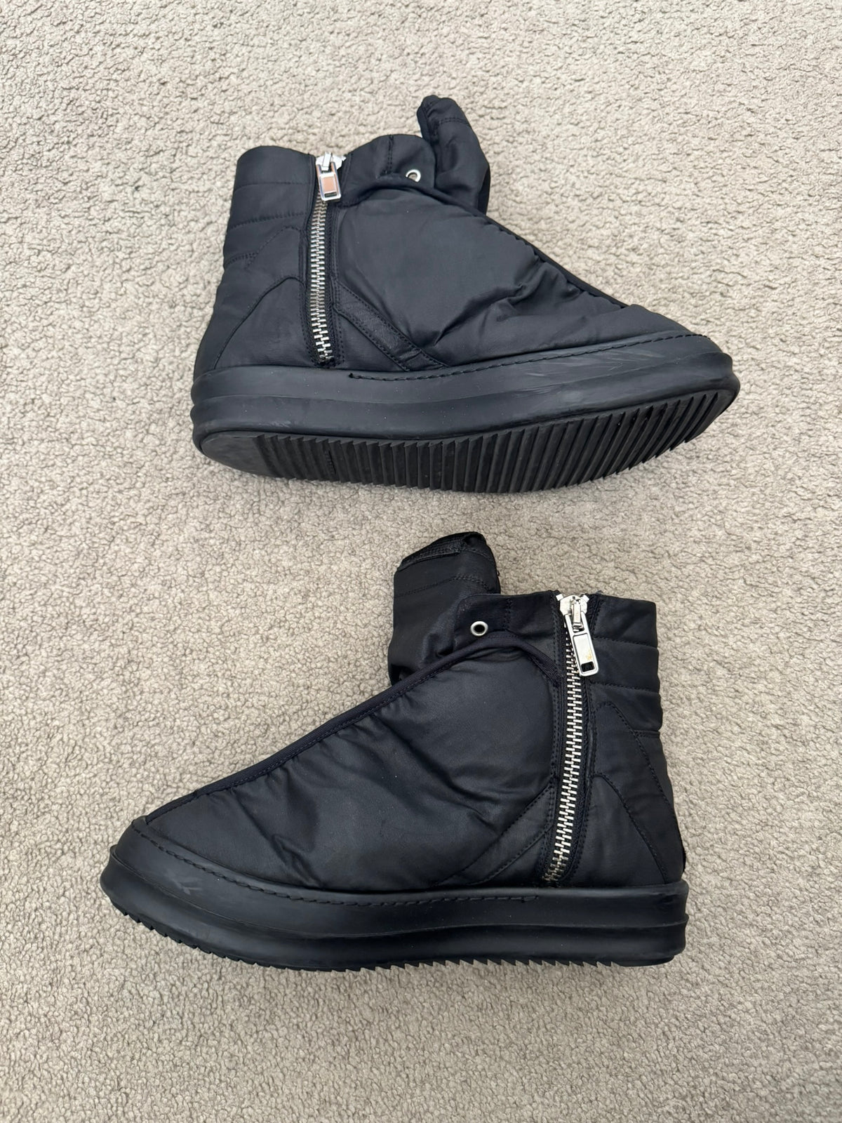 SS15 Rick Owens DRKSHDW "Faun" Black Hoof Dunks Sneakers