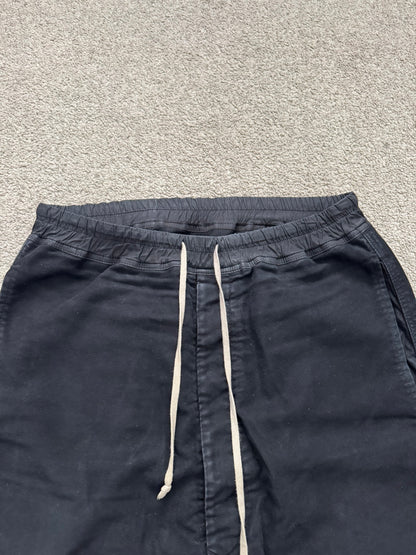 FW14 Rick Owens DRKSHDW Black Cotton Moleskin Pods Shorts
