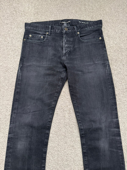 SS16 Saint Laurent by Hedi Slimane Black D01 Denim Jeans