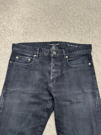 SS16 Saint Laurent by Hedi Slimane Black D01 Denim Jeans