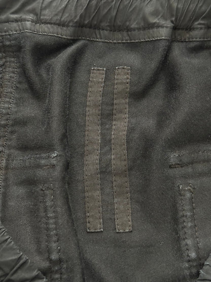 FW14 Rick Owens DRKSHDW Black Cotton Moleskin Pods Shorts