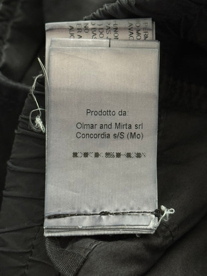 FW14 Rick Owens DRKSHDW Black Cotton Moleskin Pods Shorts