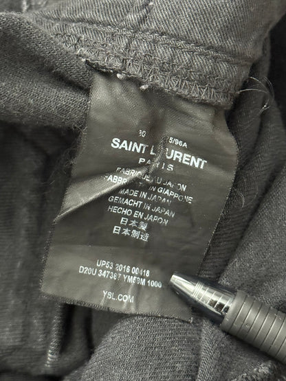 SS16 Saint Laurent by Hedi Slimane Black D01 Denim Jeans