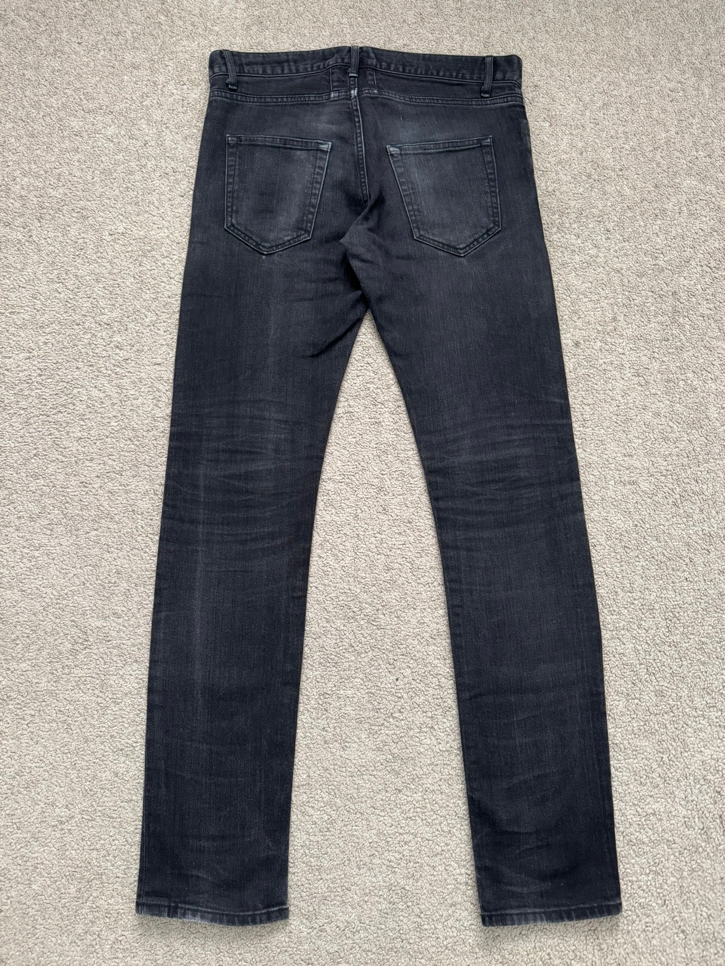 SS16 Saint Laurent by Hedi Slimane Black D01 Denim Jeans