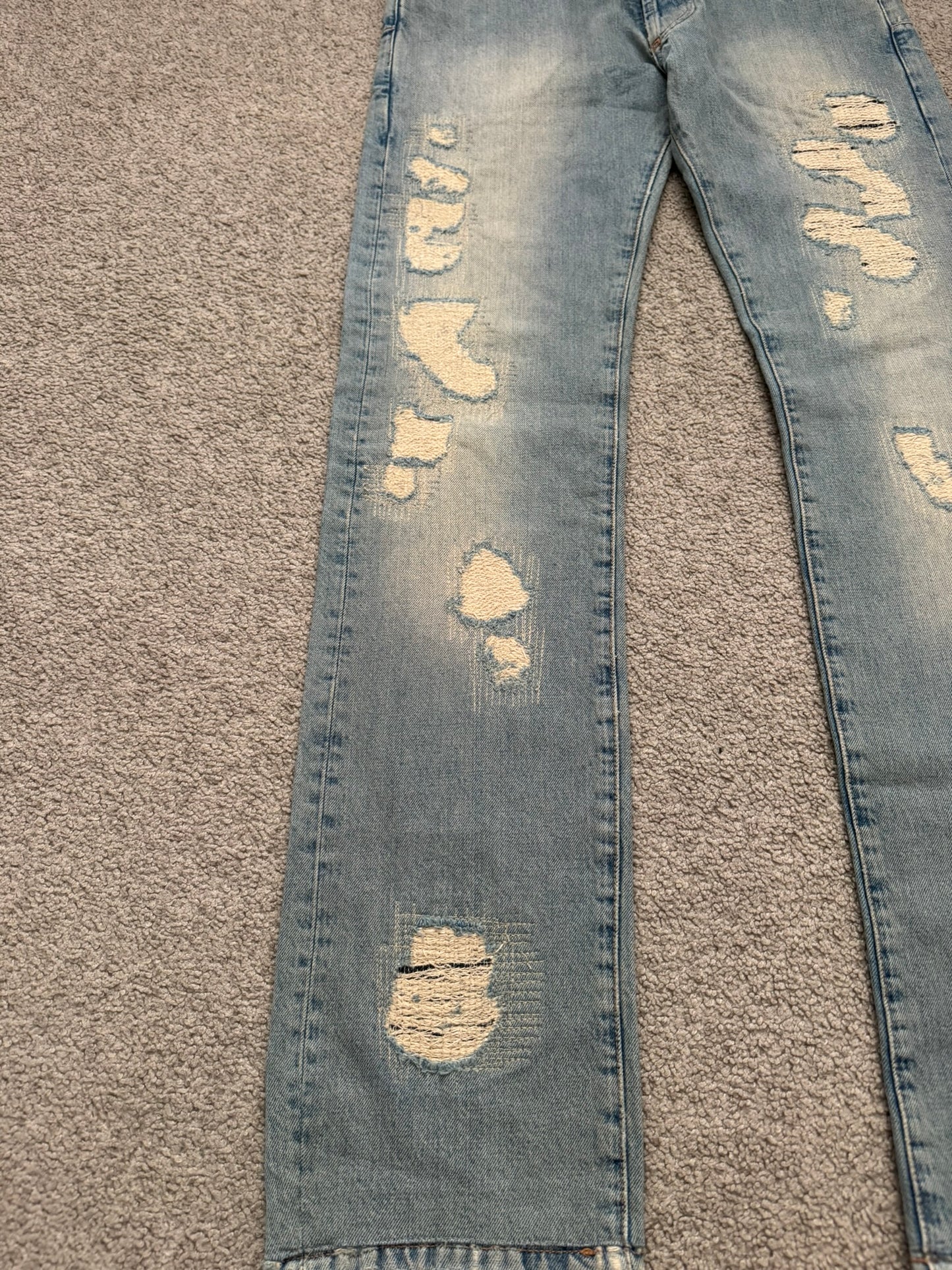 SS06 Dior Homme by Hedi Slimane Crash Distressed Denim Jeans