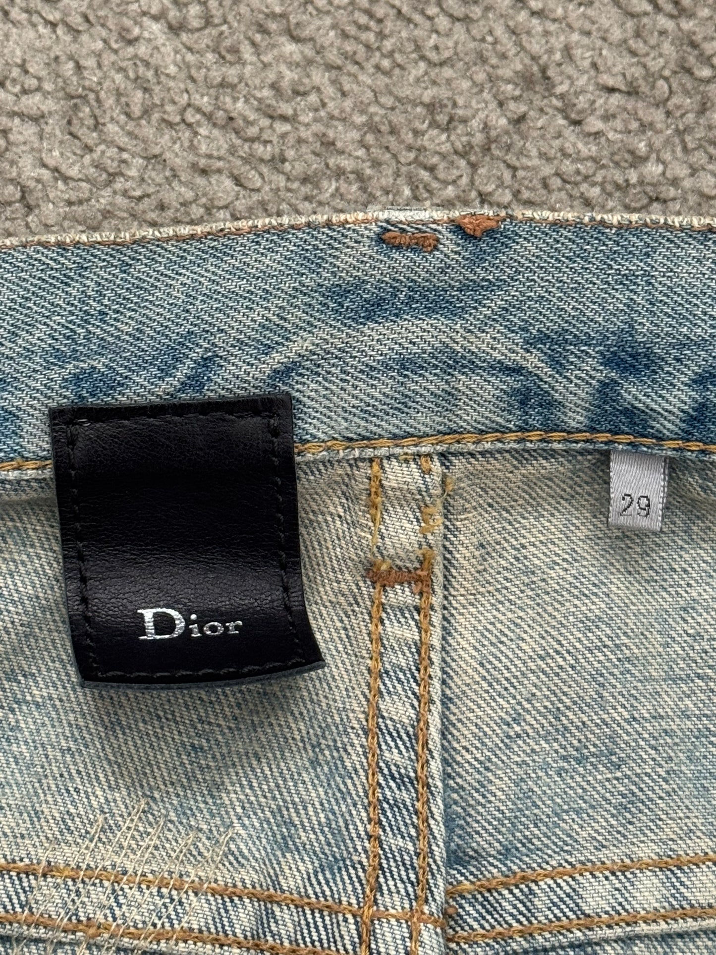 SS06 Dior Homme by Hedi Slimane Crash Distressed Denim Jeans