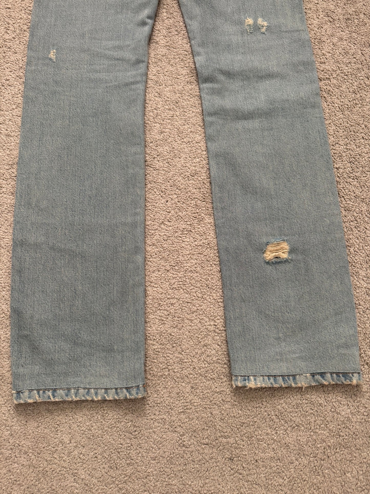SS06 Dior Homme by Hedi Slimane Crash Distressed Denim Jeans