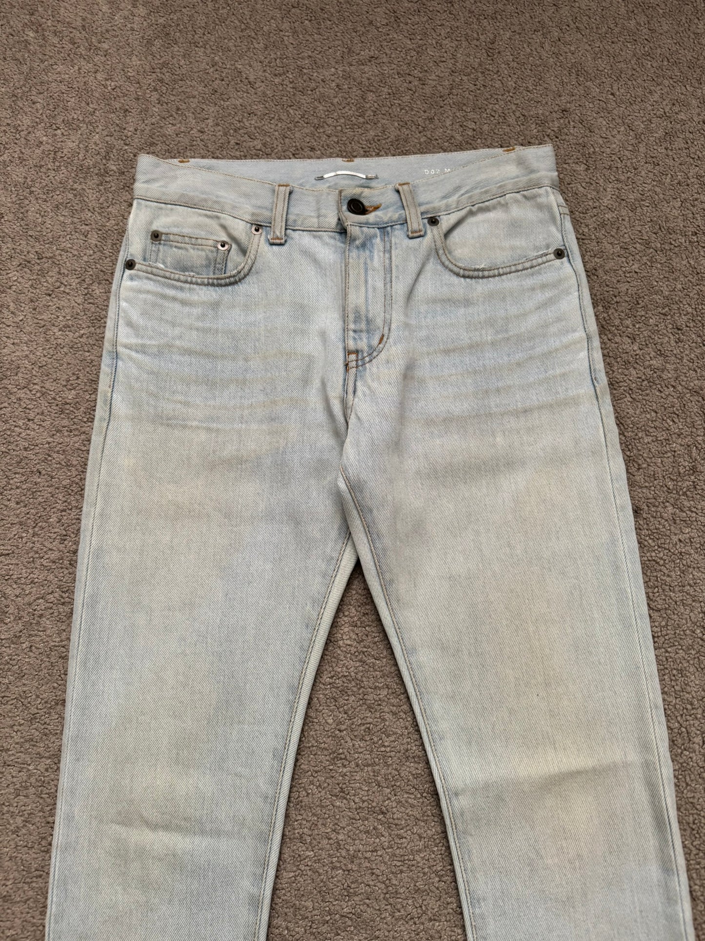 SS14 Saint Laurent by Hedi Slimane Lightwash D02 Denim Jeans