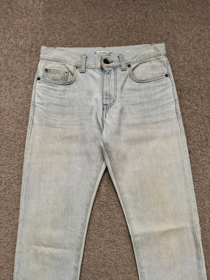 SS14 Saint Laurent by Hedi Slimane Lightwash D02 Denim Jeans