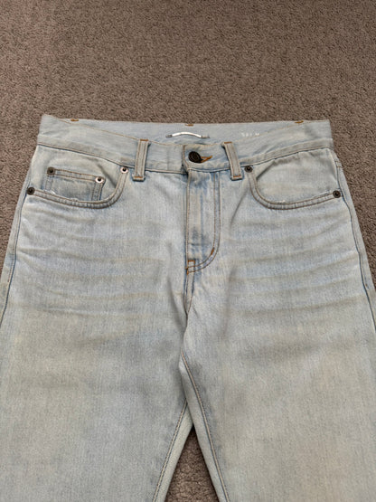 SS14 Saint Laurent by Hedi Slimane Lightwash D02 Denim Jeans