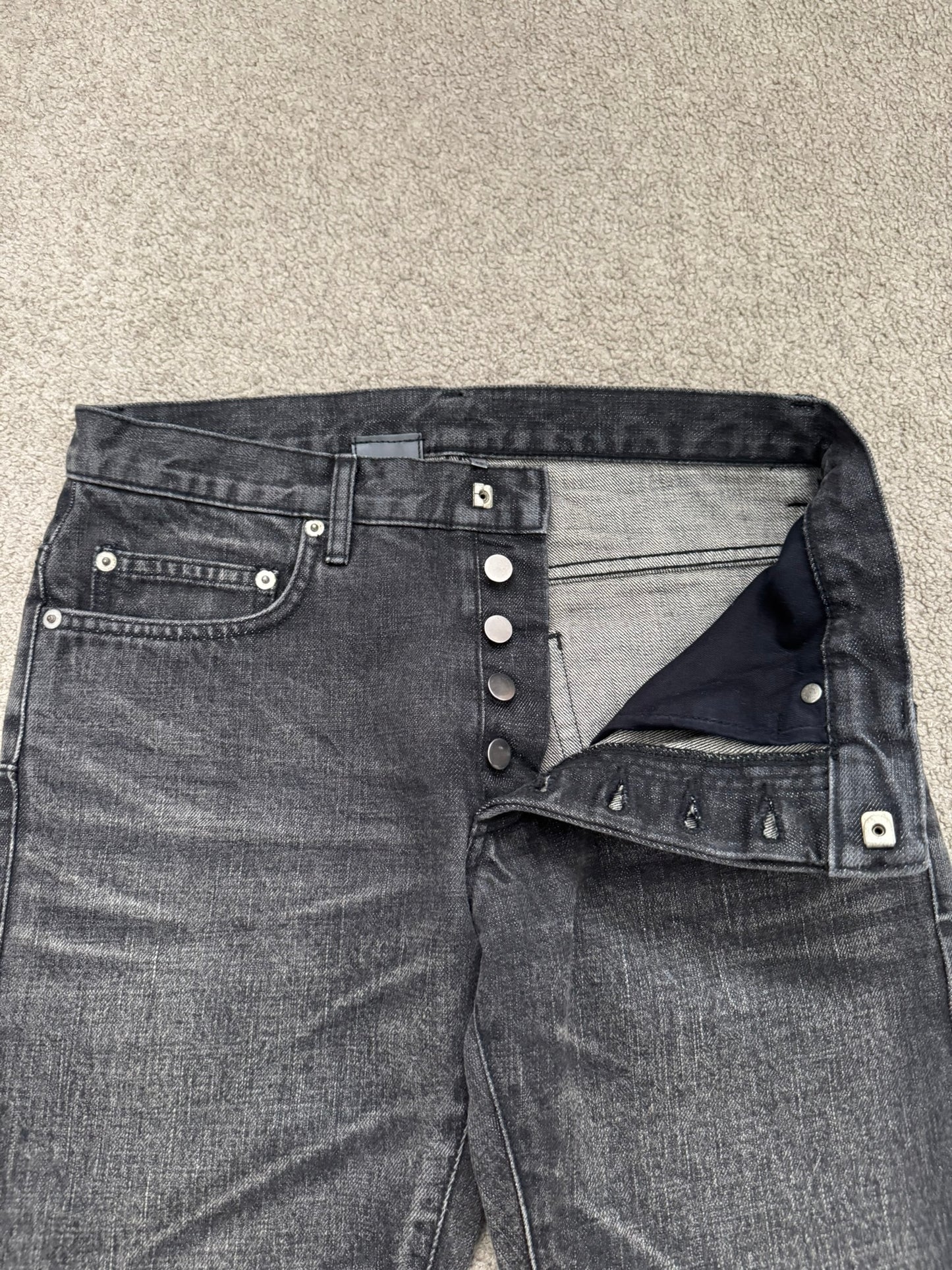 SS08 Dior Homme by Kris Van Assche MIJ Clawmark Denim Jeans