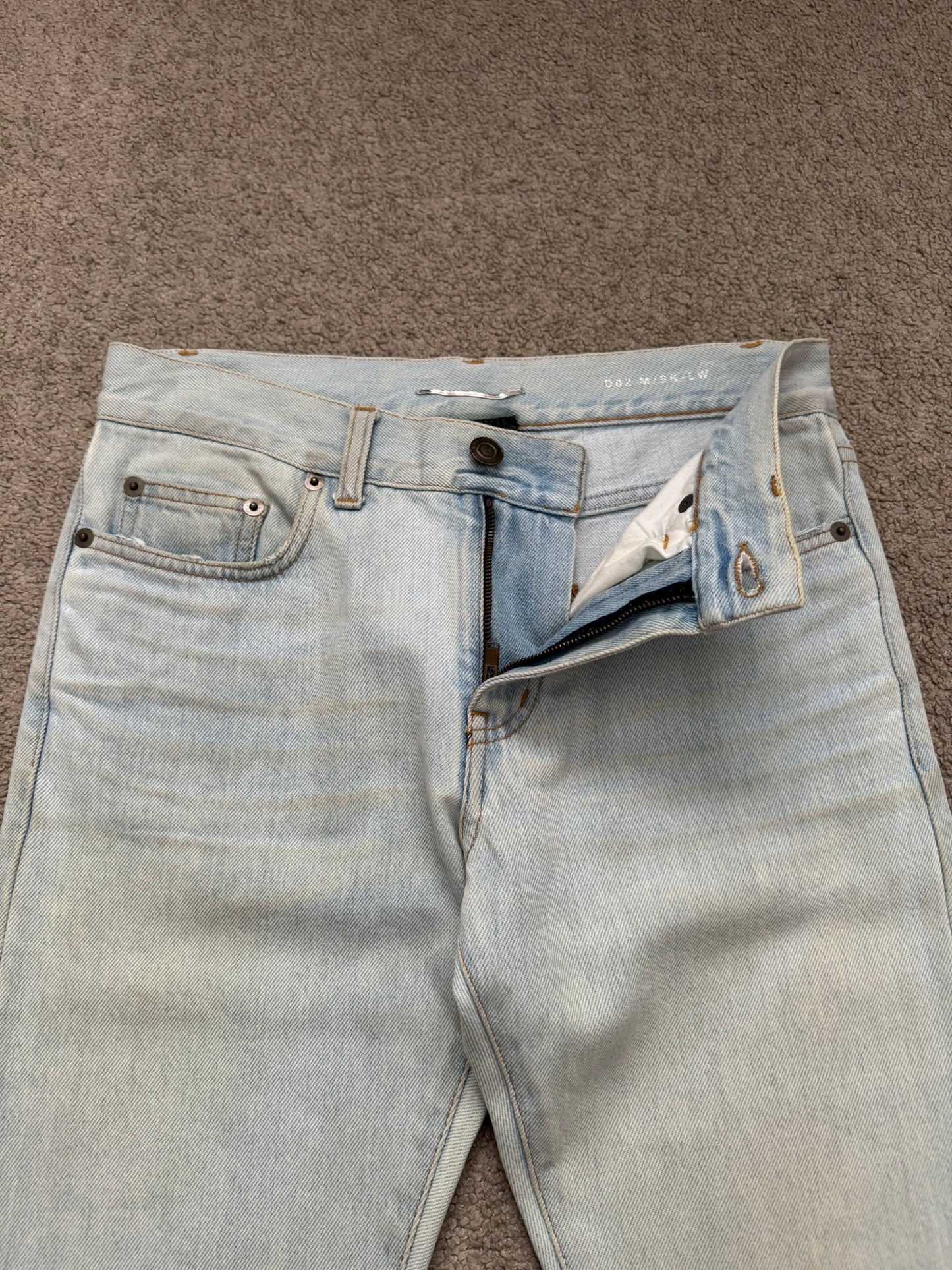 SS14 Saint Laurent by Hedi Slimane Lightwash D02 Denim Jeans