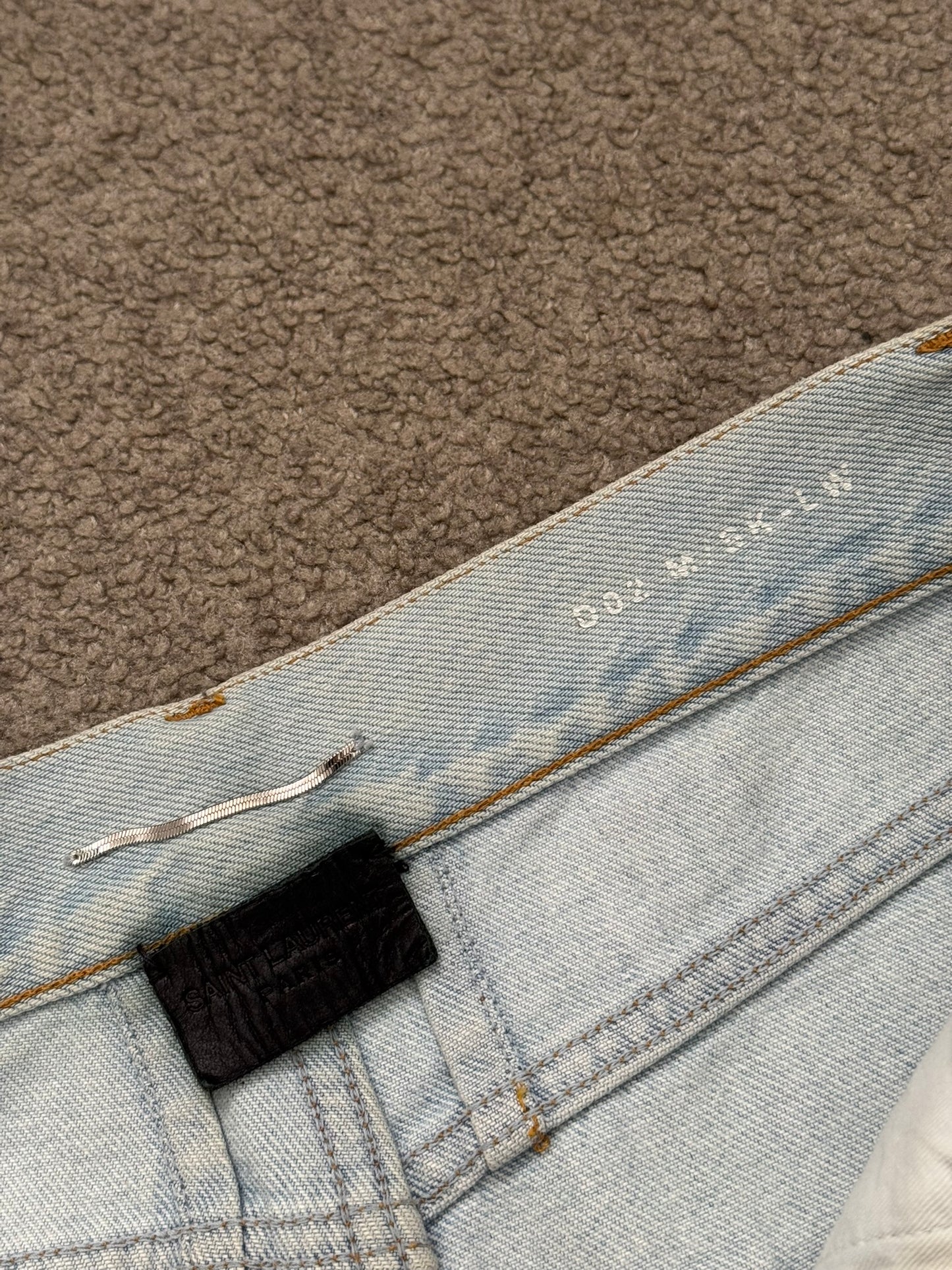 SS14 Saint Laurent by Hedi Slimane Lightwash D02 Denim Jeans