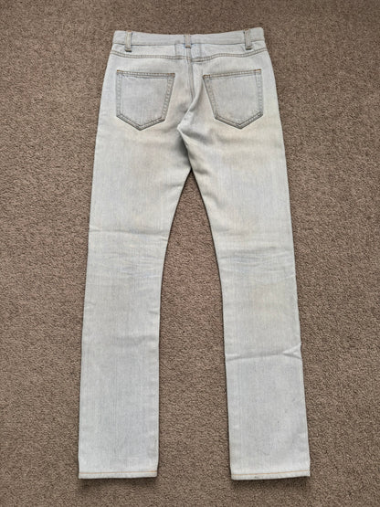 SS14 Saint Laurent by Hedi Slimane Lightwash D02 Denim Jeans