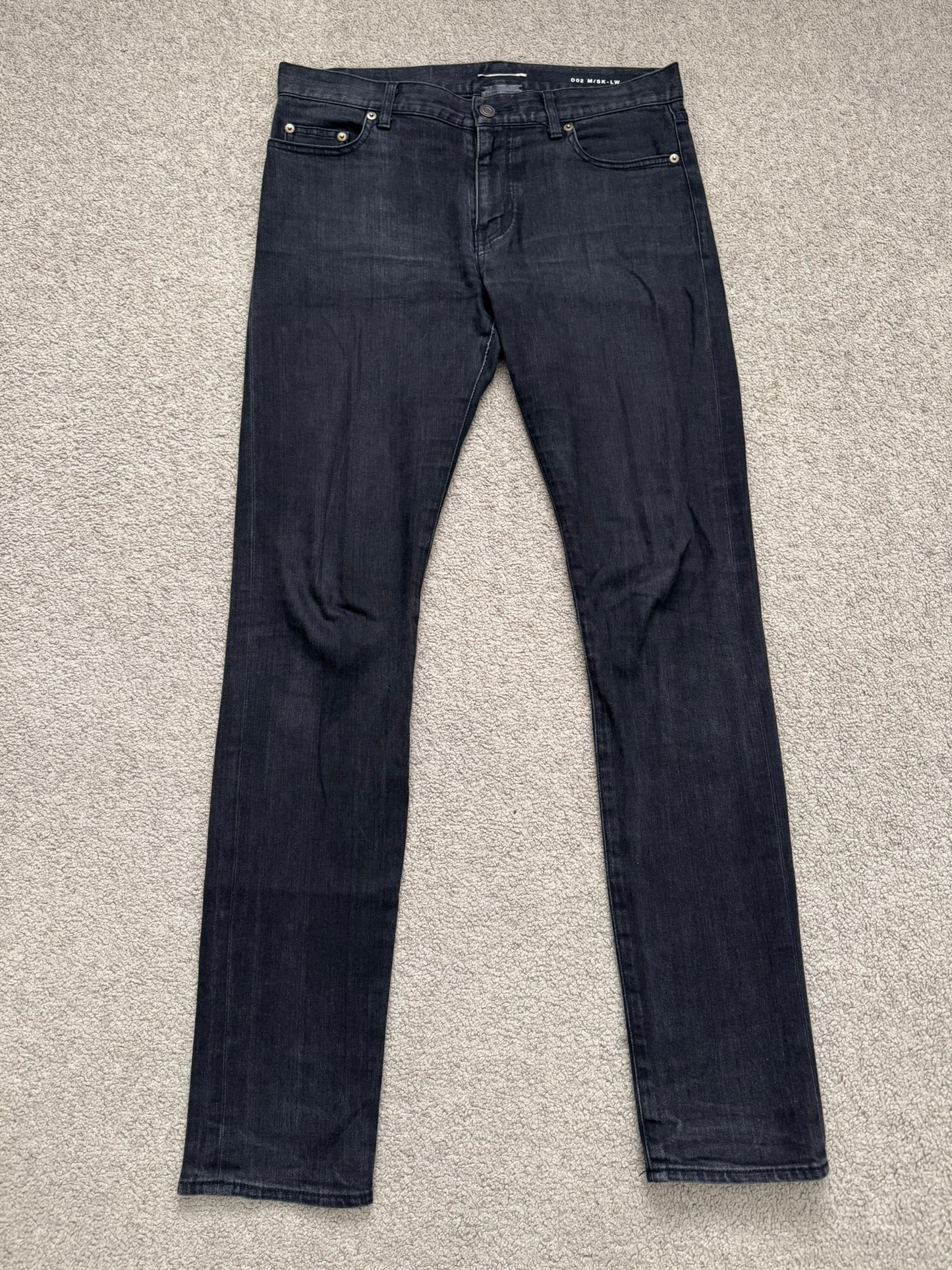 SS15 Saint Laurent by Hedi Slimane Black D02 Denim Jeans