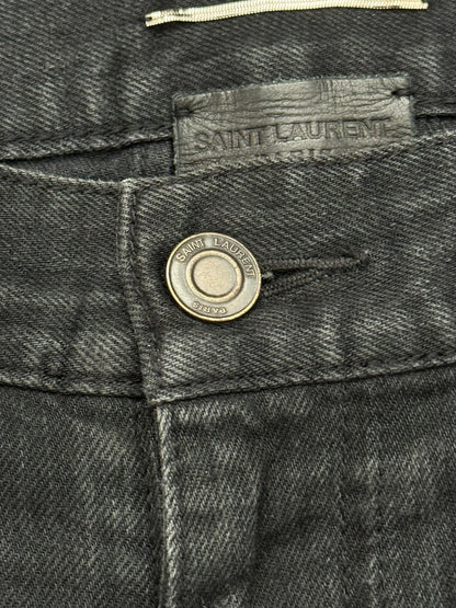 SS15 Saint Laurent by Hedi Slimane Black D02 Denim Jeans