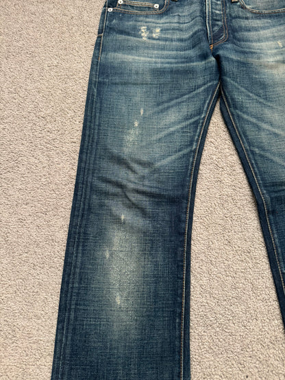 AW06 Dior Homme by Hedi Slimane Dust Wash Distressed Denim Jeans