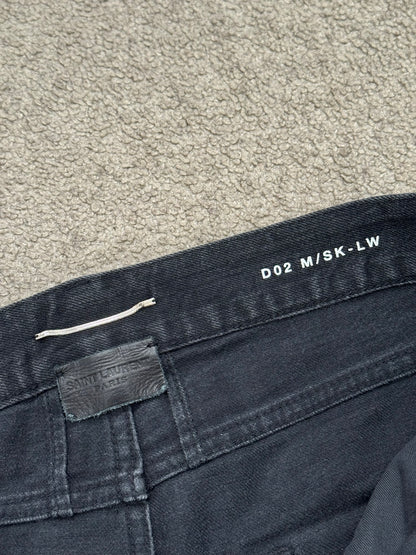 SS15 Saint Laurent by Hedi Slimane Black D02 Denim Jeans