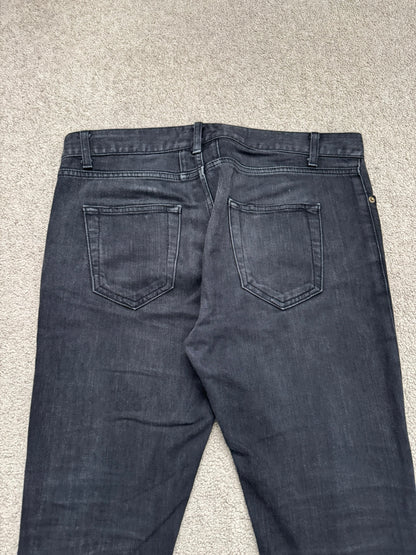 SS15 Saint Laurent by Hedi Slimane Black D02 Denim Jeans