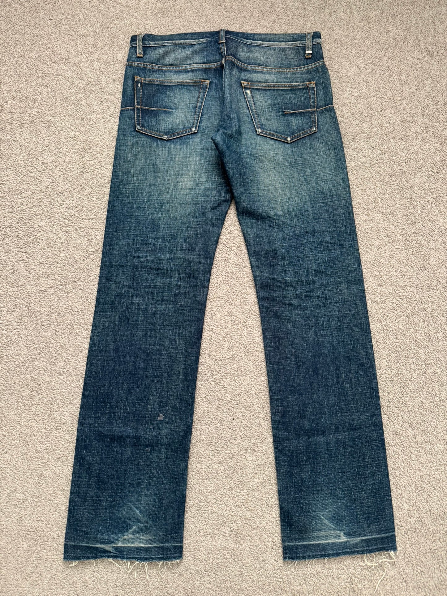 AW06 Dior Homme by Hedi Slimane Dust Wash Distressed Denim Jeans