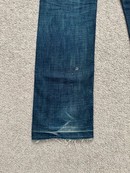 AW06 Dior Homme by Hedi Slimane Dust Wash Distressed Denim Jeans