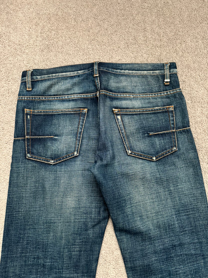 AW06 Dior Homme by Hedi Slimane Dust Wash Distressed Denim Jeans